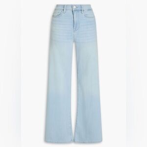 ‼️RARE‼️🎸FRAME🎸🔥NWT🔥Le Palazzo high-rise wide-leg jeans in NTCL (light denim)—26